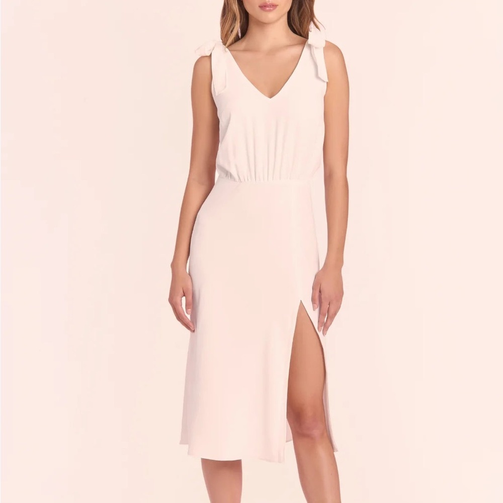 NWT Amanda Uprichard Josephina Midi Dress in Bone